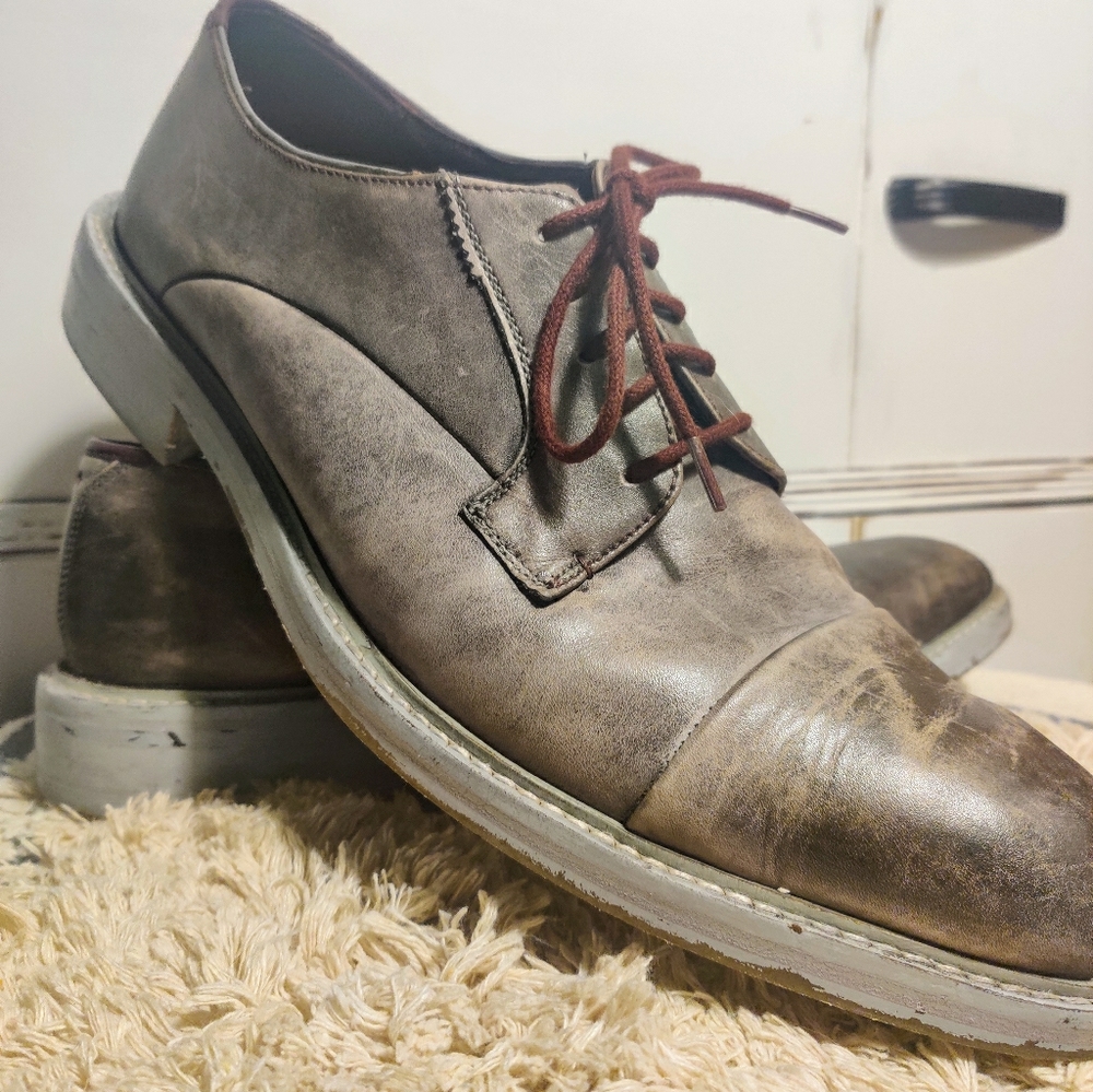 Ted Baker Aokii-2 Distressed Grey Loafers